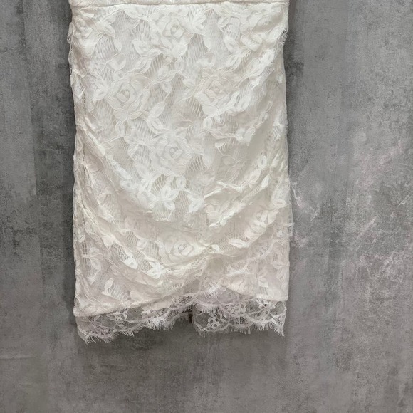 Speechless Ivory Halter Neck Floral Lace Dress XS - Picture 3 of 12